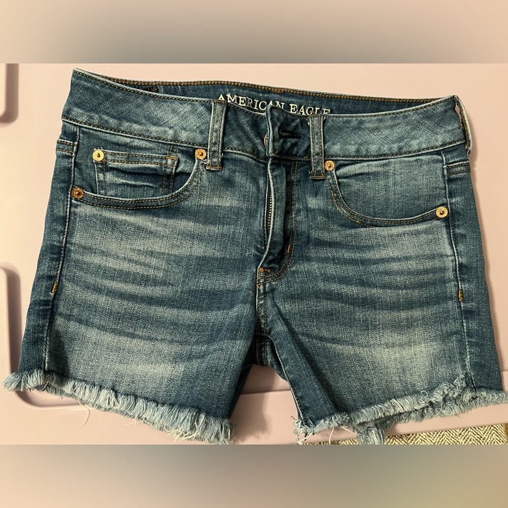 American Eagle Denim Midi Shorts